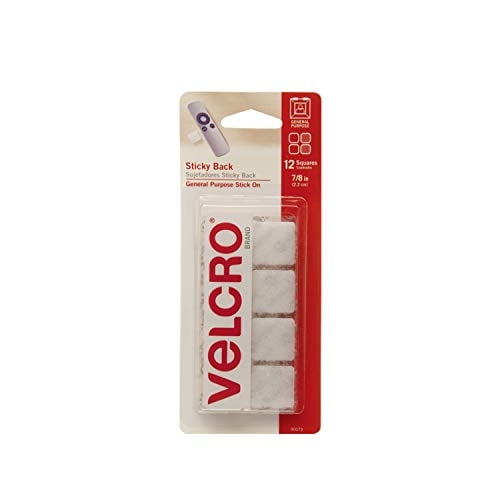 VELCRO Brand 5//8in Coins Sticky Back Hook and Loop Fasteners Pack of 40 Perfect for Home or Office Beige